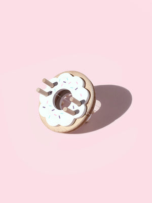 Donut Pom Maker (Medium Size) in Vanilla by Pom Maker