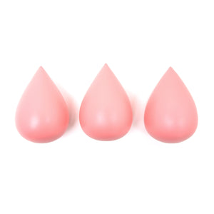 
                
                    Load image into Gallery viewer, Set of 3 Raindrops Hooks in Coral Pink by Rose in April
                
            