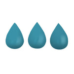 Set of 3 Raindrops Hooks in Petrol Blue by Rose in April
