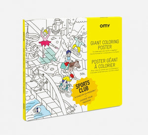 
                
                    Load image into Gallery viewer, Giant Colouring Poster - Sport Club by OMY
                
            