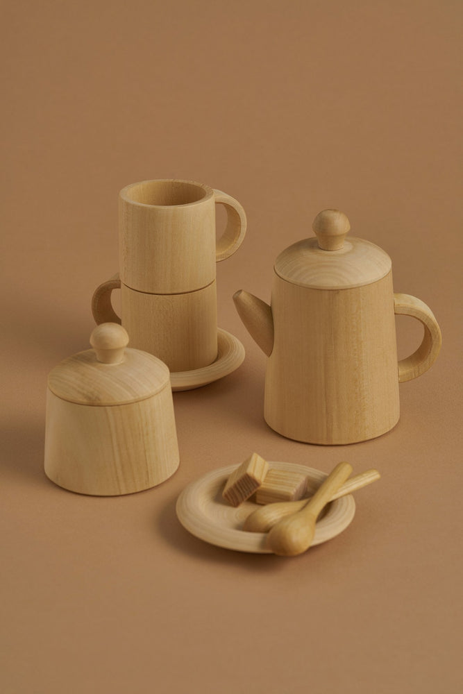 Wooden Tea Set - Natural