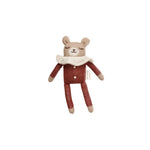 Teddy Knitted Toy in Sienna Pyjamas